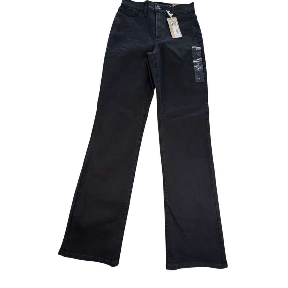 Eddie Bauer WR Venture Stretch Bootcut Jeans Womens 0 Black High Rise Denim